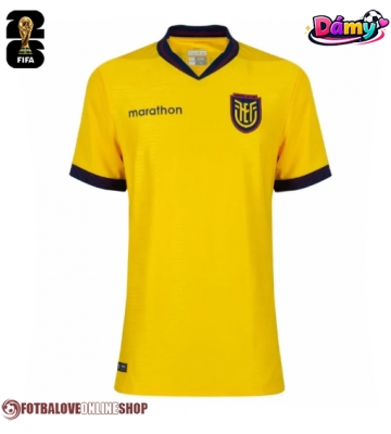 Ekvádor Domácí Dres pro Dámy MS 2026 Krátkým Rukávem